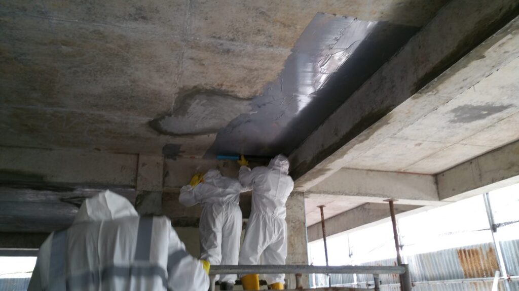 CFRP Wrap Application – Beam Corner