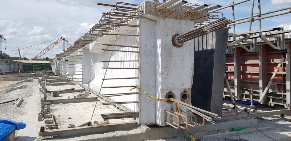 Completed Precast Bridge Segment