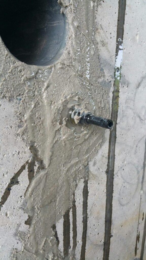 Epoxy Resin Injection Close-Up